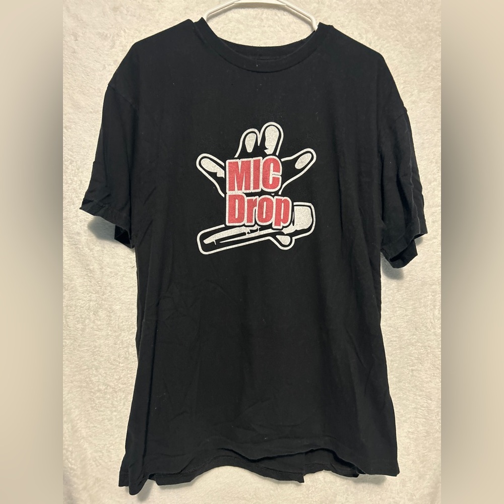 Allkpop Mic Drop Graphic Crew Neck T-shirt Size XXL